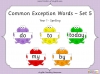 Common Exception Words - Set 5 - Year 1 Teaching Resources (slide 1/49)